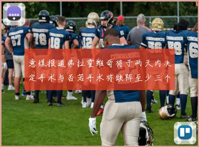 意媒报道弗拉霍维奇将于两天内决定手术与否若手术将缺阵至少三个月